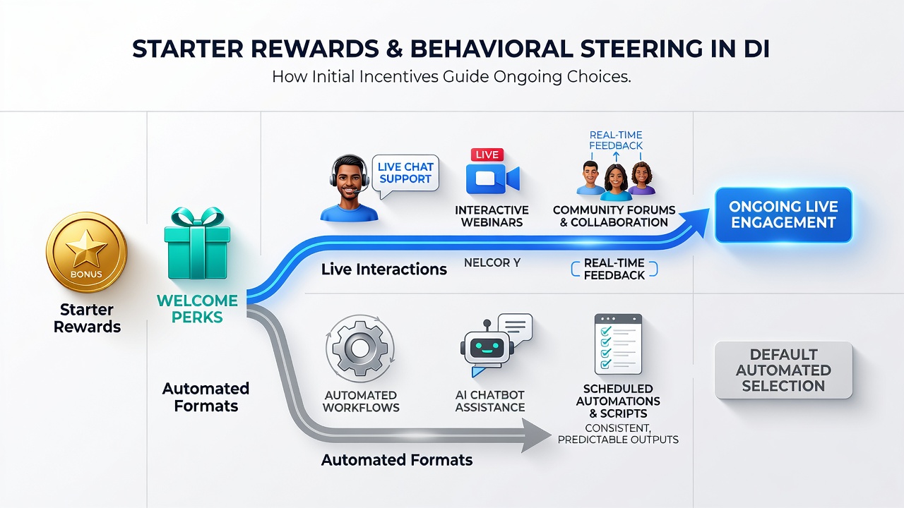Analytics dashboard displaying user progression from starter rewards into sustained live dealer participation within a mobile membership program