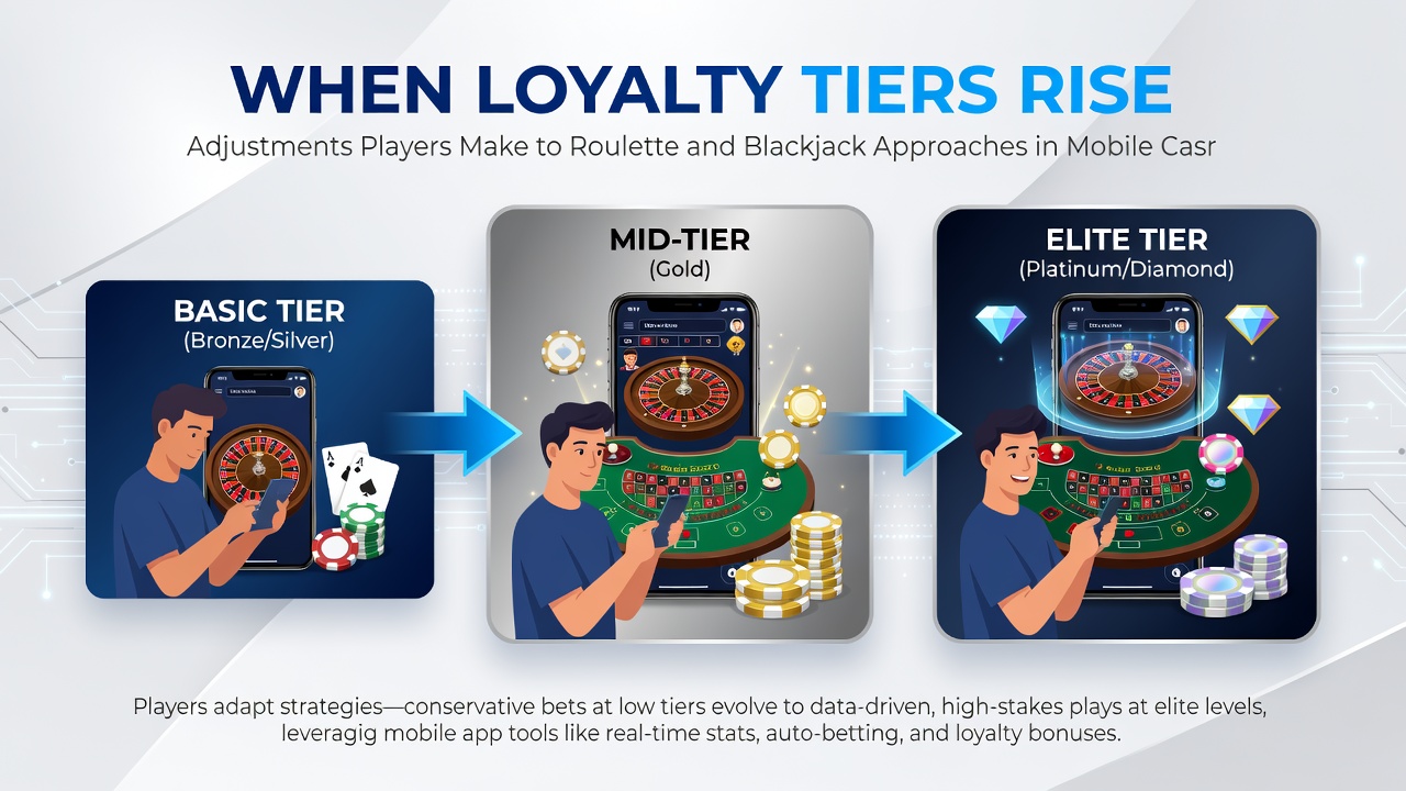 Blackjack gameplay screen on mobile device displaying loyalty reward notifications and betting options